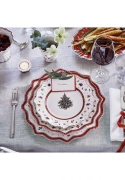 Villeroy & Boch Speiseteller Weiß Toy's Delight Gesamt: Länge 29cm, Breite 29cm, Höhe 3,6cm -Glaswaren Verkäufe unnamed file 371