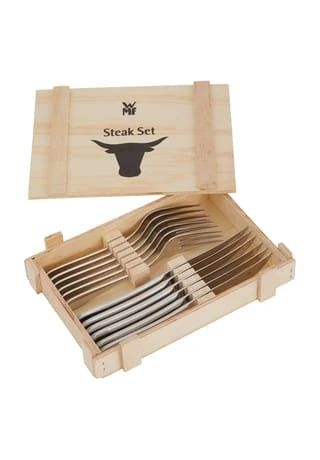 WMF Steakbesteck-Set 12-teilig, In Holzkiste 3 WMF Steakbesteck-Set 12-teilig, In Holzkiste – Bild 3