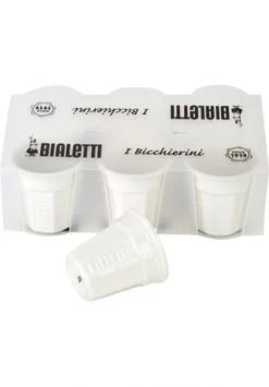 BIALETTI Espressobecher "Bicchierino", Porzellan, 6er-Pack WEISS -Glaswaren Verkäufe unnamed file 51