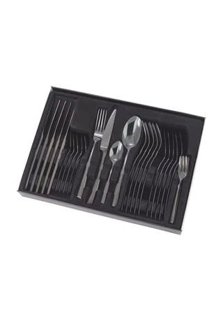 ECHTWERK Tafelbesteck "Avelino", Schwarz, 30-teilig 3 ECHTWERK Tafelbesteck "Avelino", Schwarz, 30-teilig – Bild 3