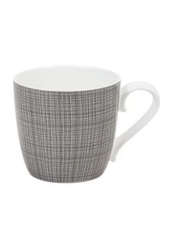 KÖNITZ Teetasse "Canvas", Porzellan, Edel, Spülmaschinengeeignet Grau