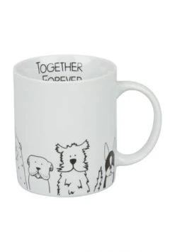 KÖNITZ Henkelbecher "Funny Dogs", 330 Ml Weiß/ Schwarz