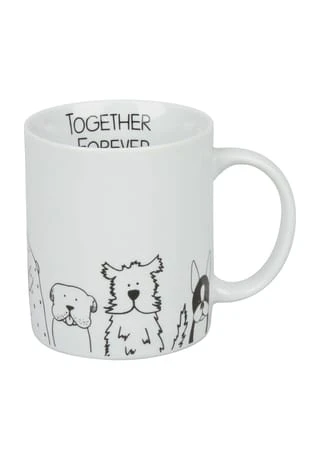 Henkelbecher "Funny Dogs", 330 ml KÖNITZ Henkelbecher "Funny Dogs", 330 Ml Weiß/ Schwarz -Glaswaren Verkäufe unnamed file 87