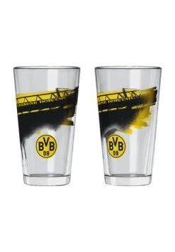 Fanartikel BVB Wasserglas Mit Südtribüne, 2er-Set