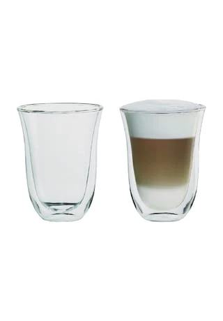 DeLonghi Latte Macchiato Glas, 2er-Set, 220 Ml 1 DeLonghi Latte Macchiato Glas, 2er-Set, 220 Ml